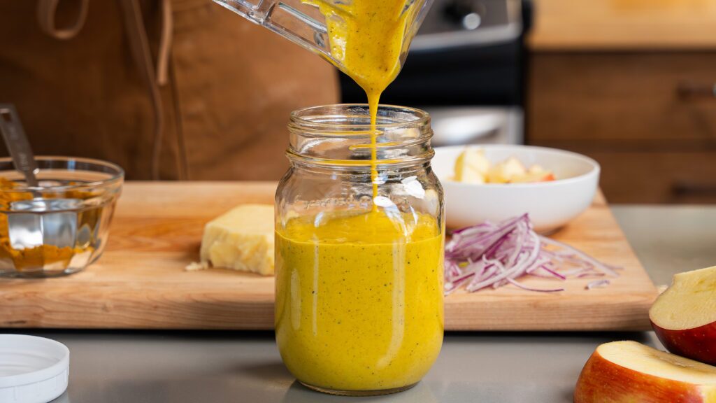 Apple Salad With Spinach: Protein Boost Dressing | Andy's East Coast Kitchen