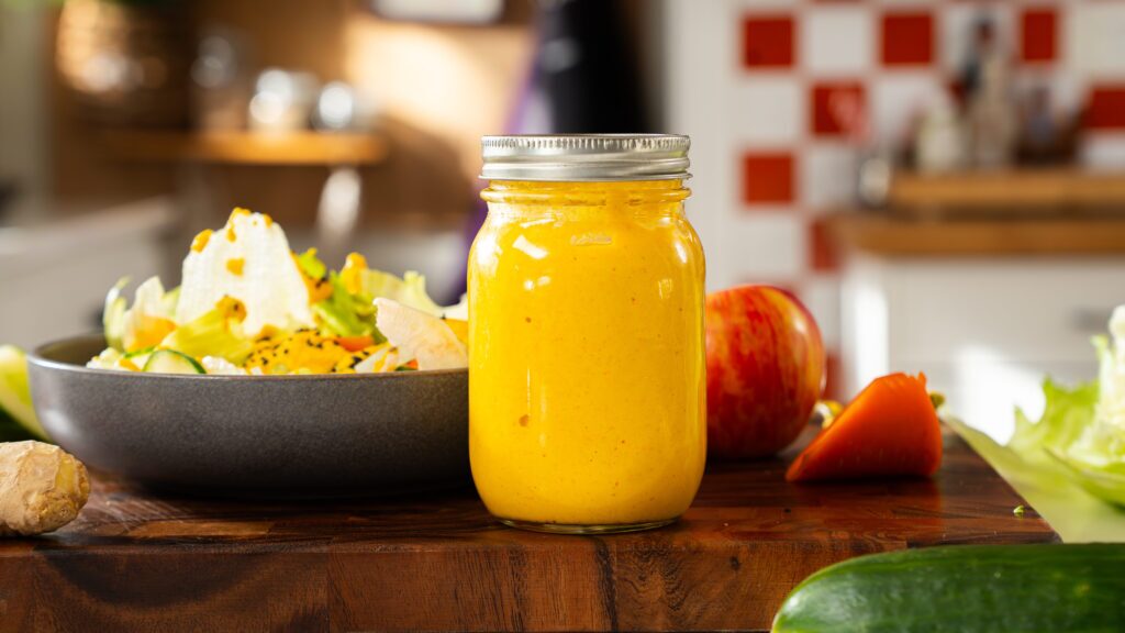 what is the orange salad dressing used in japanese restaurants Carrot Ginger Dressing