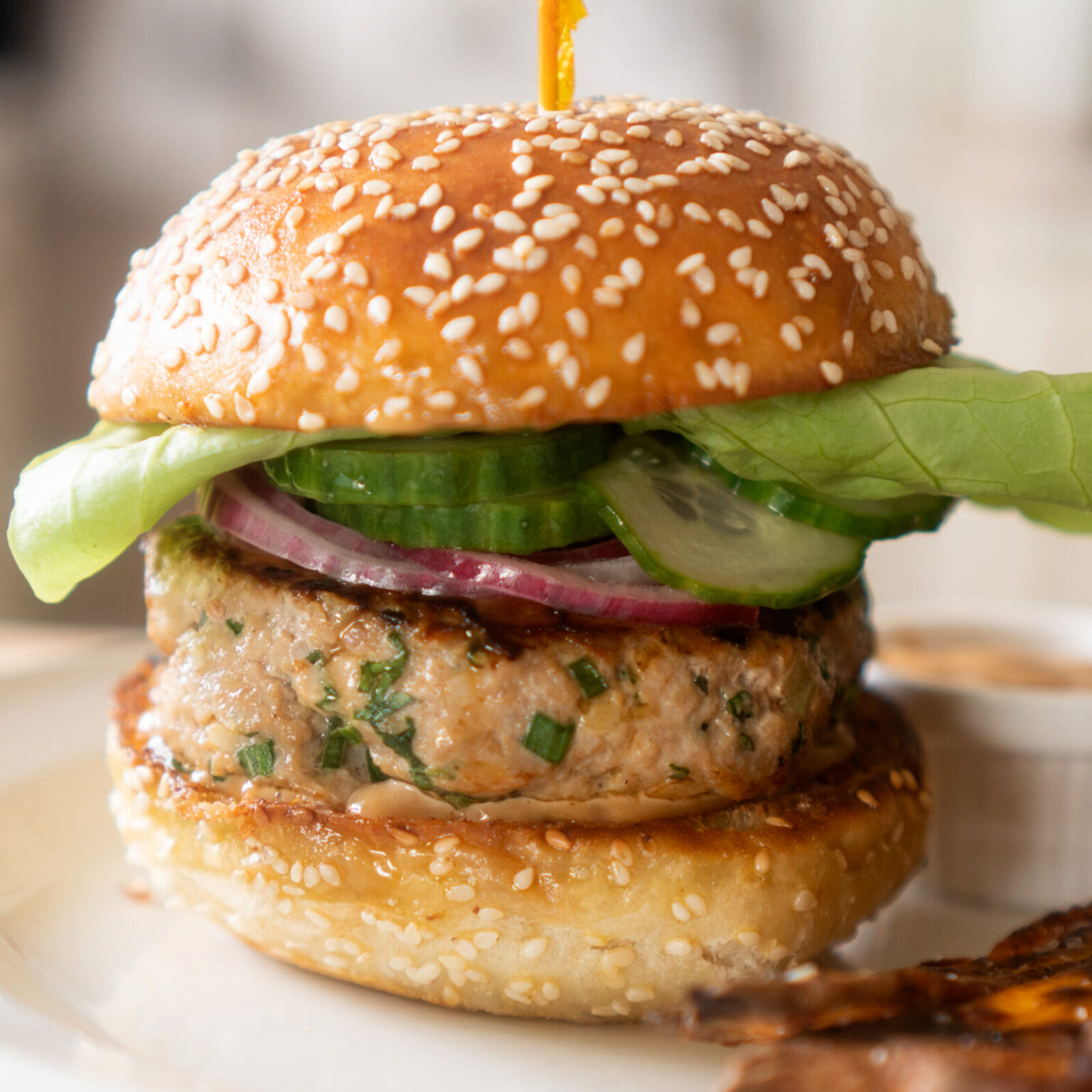 Easy Ginger Sesame Turkey Burgers The East Coast Kitchen