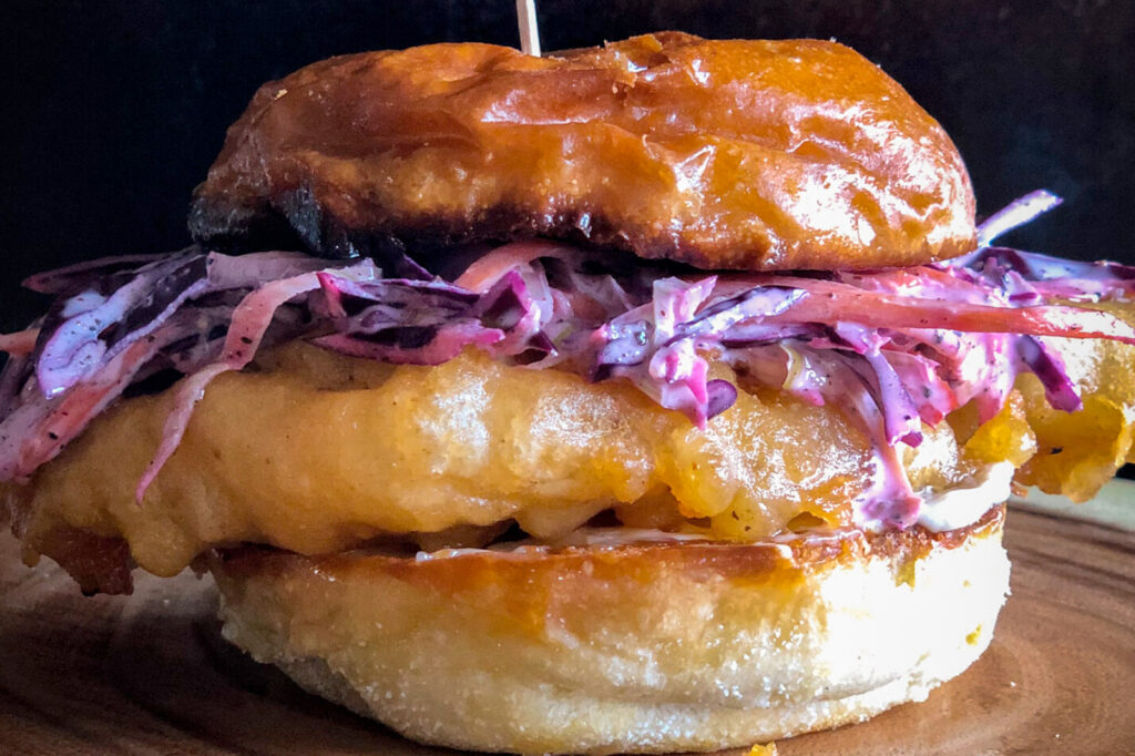 Beer Battered Fish Burger