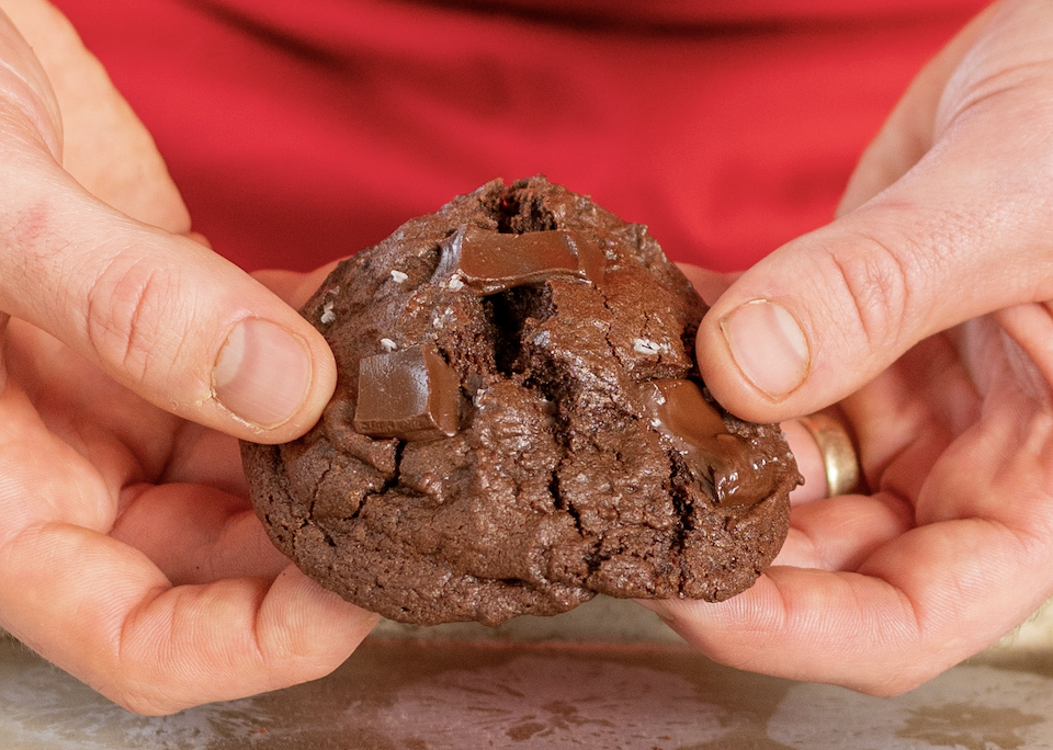 Double Chocolate Chip Cookies With Chocolate Chunks Recipe