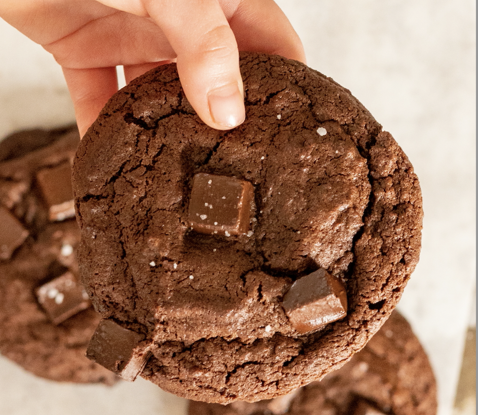 Double Chocolate Chunk Cookies