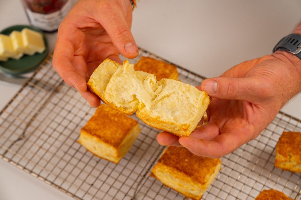 opened tea biscuit