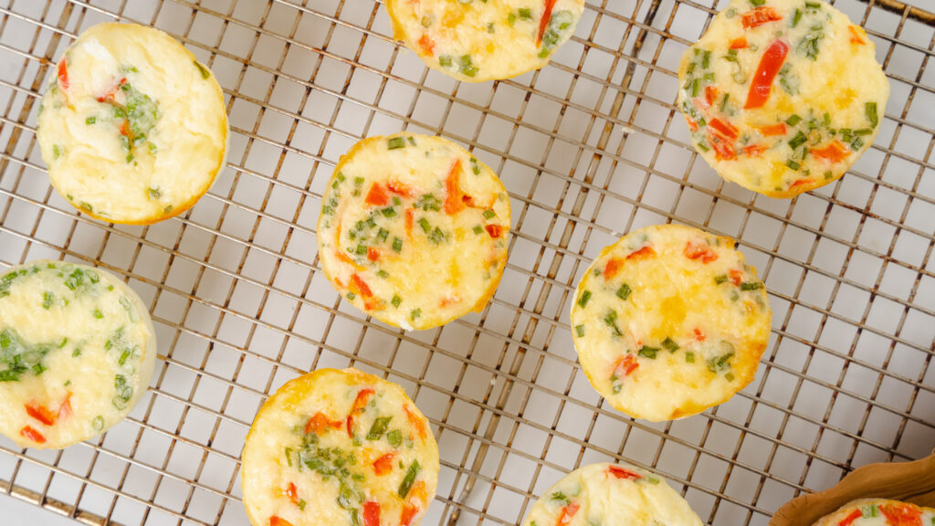 Roasted Red Pepper & Spinach Egg Bites Recipe