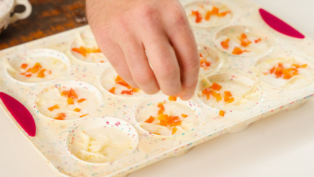 Roasted Red Pepper, Chive, and Chèvre Egg Bites Recipe