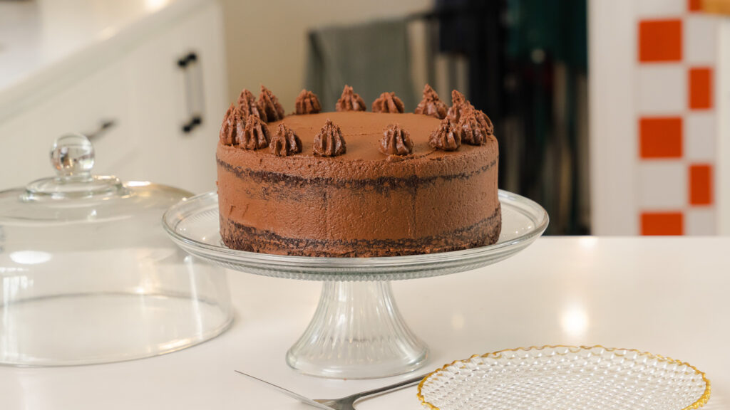 Triple Dark Chocolate Cake - The Tough Cookie