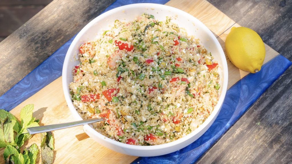 Grilled Strawberry Skewers with Pistachio-Quinoa Salad - Recipe from Price  Chopper