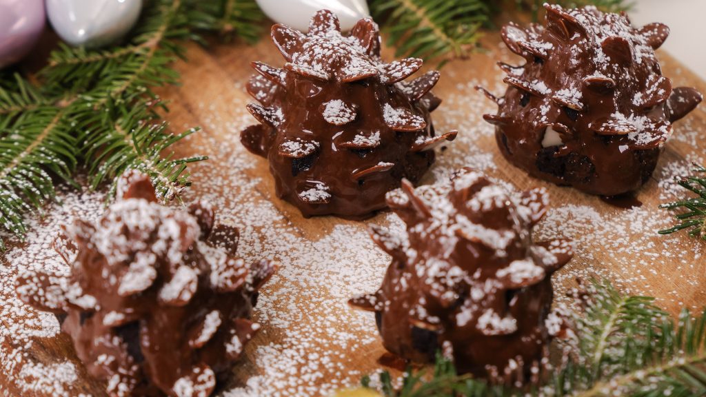 Chocolate Brownie Almond Pinecones 