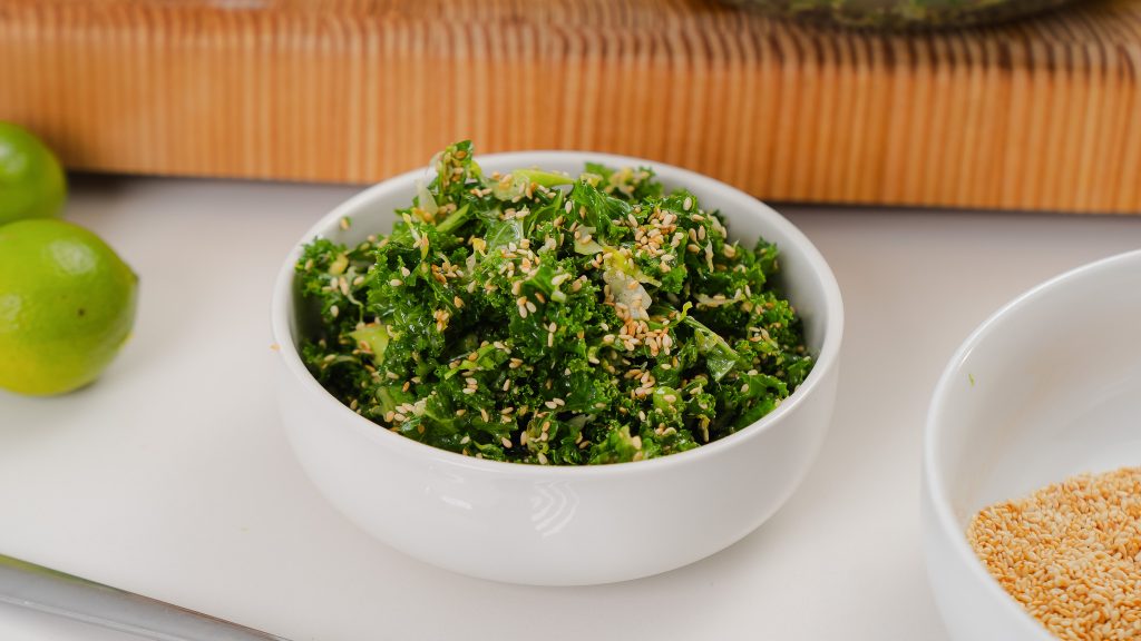 Lime Kale and Sesame Salad