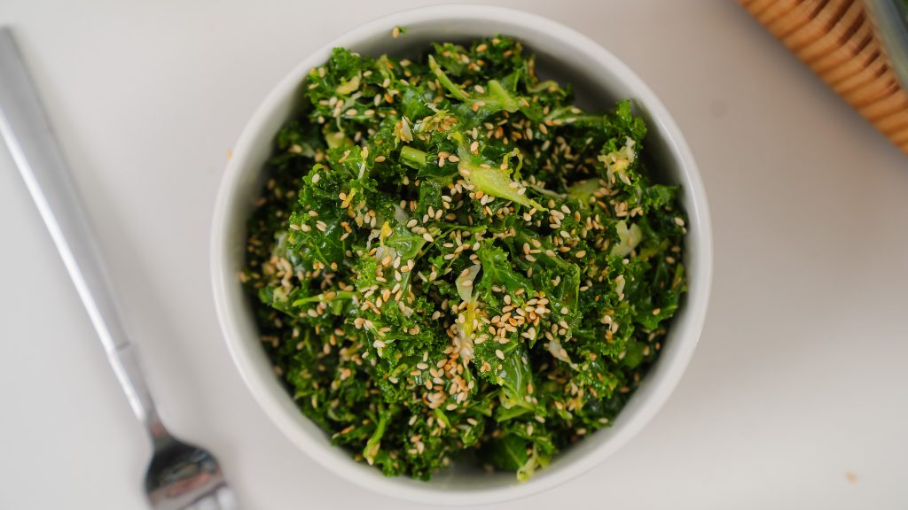 Lime Kale and Sesame Salad