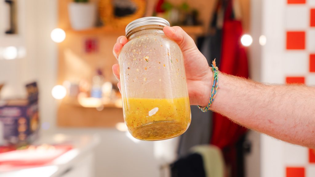 A close up shot of Lemon Thyme Vinaigrette