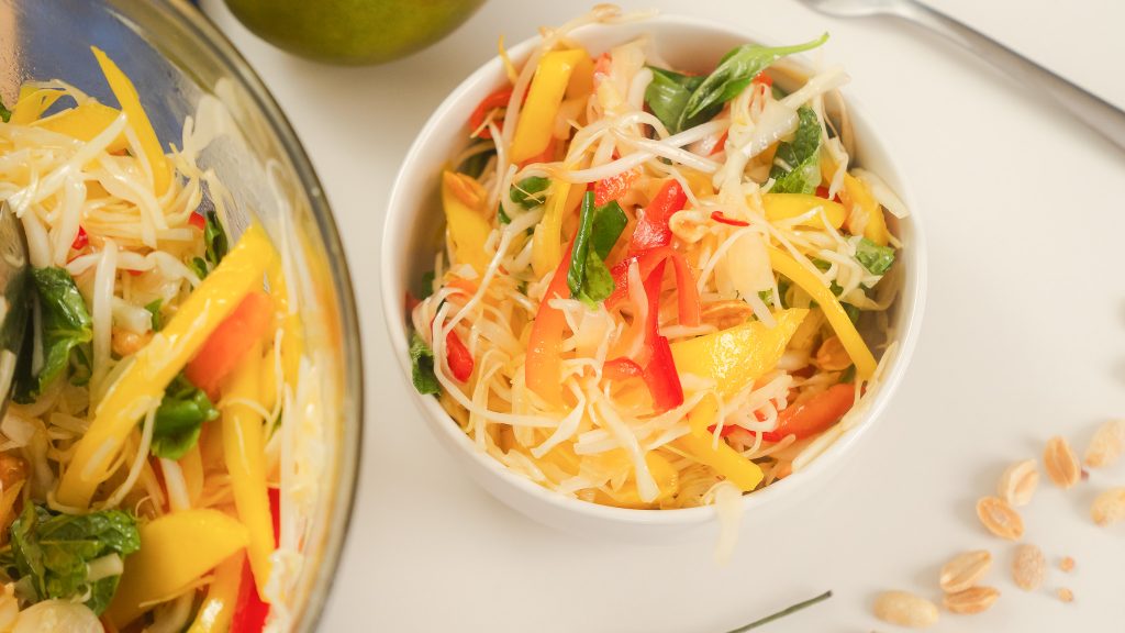 A close up of Thai Mango Salad