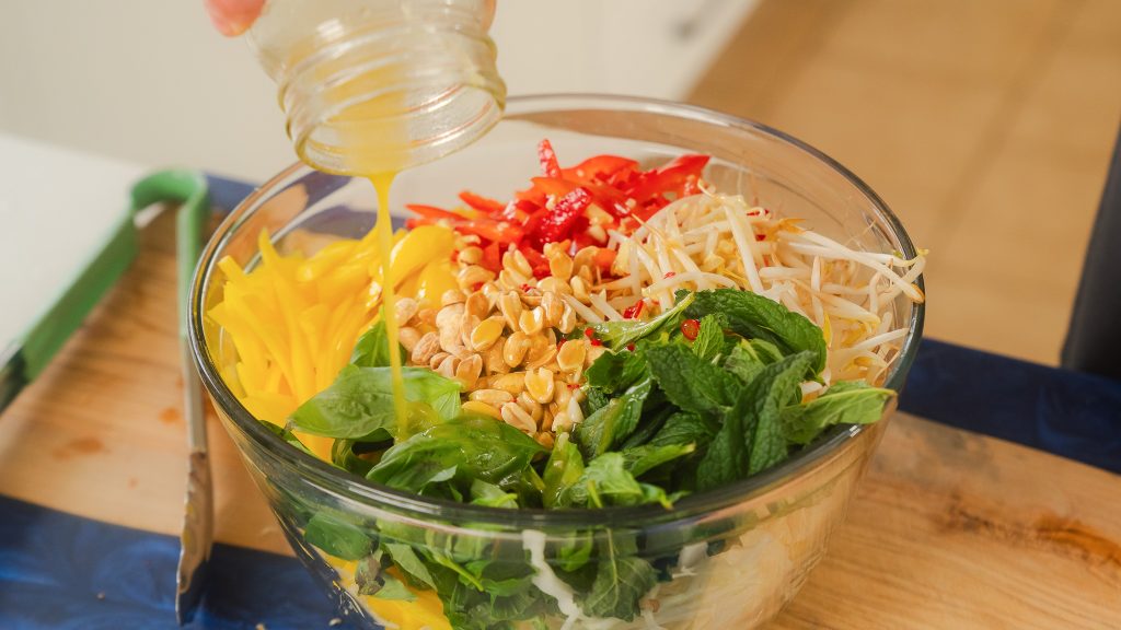 A close up of Thai Mango Salad