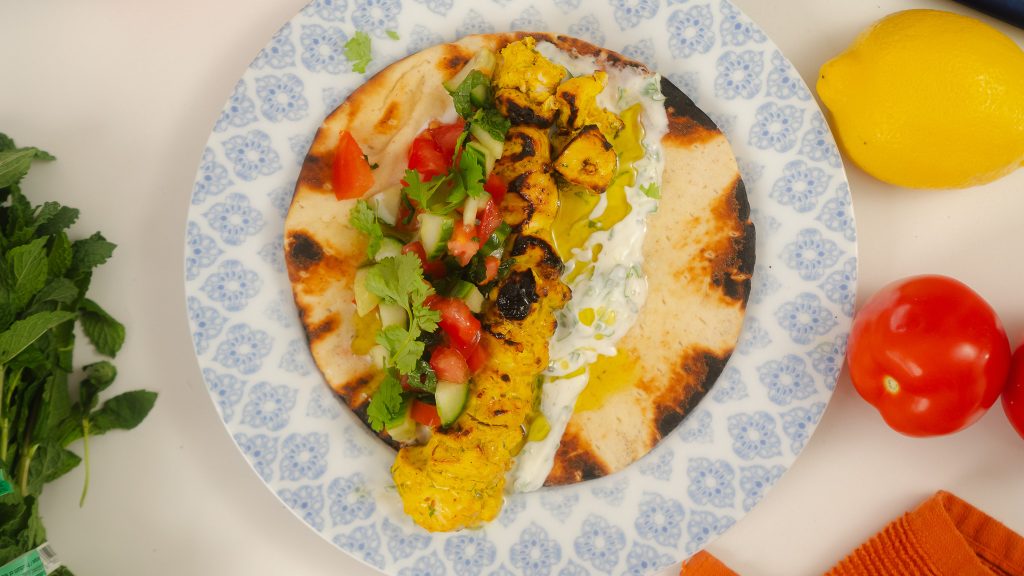Yogurt Marinated Chicken Wraps