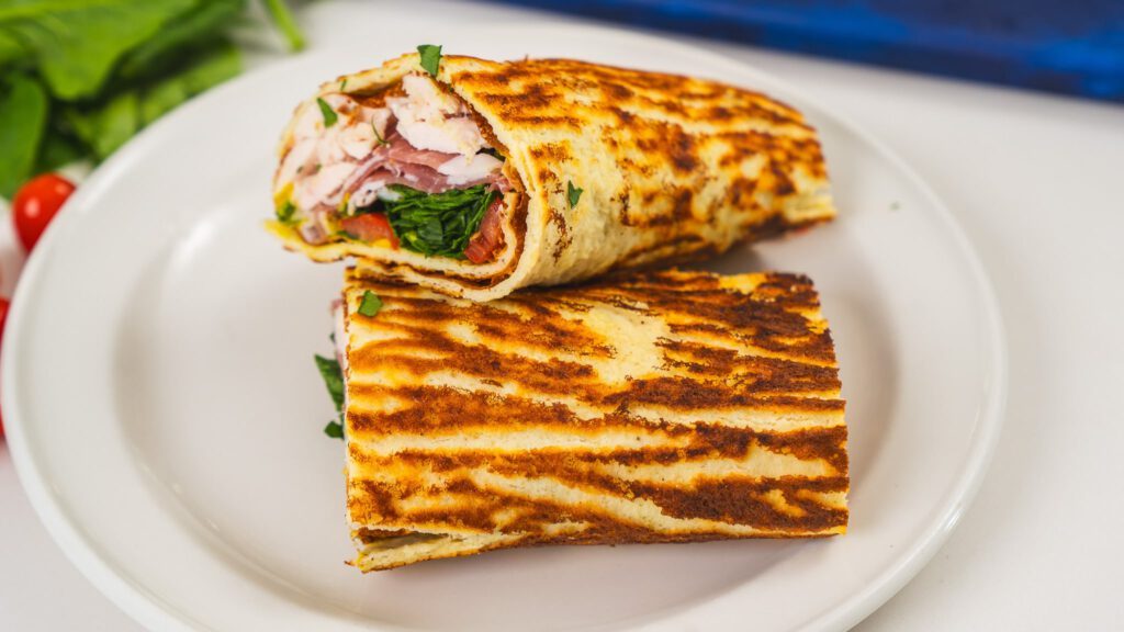 cottage cheese flat bread wrap