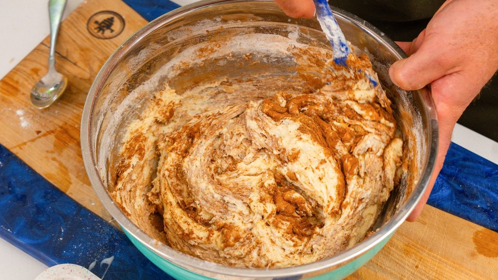  batter in a large silved bowl