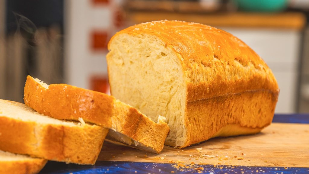 sliced homemade bread