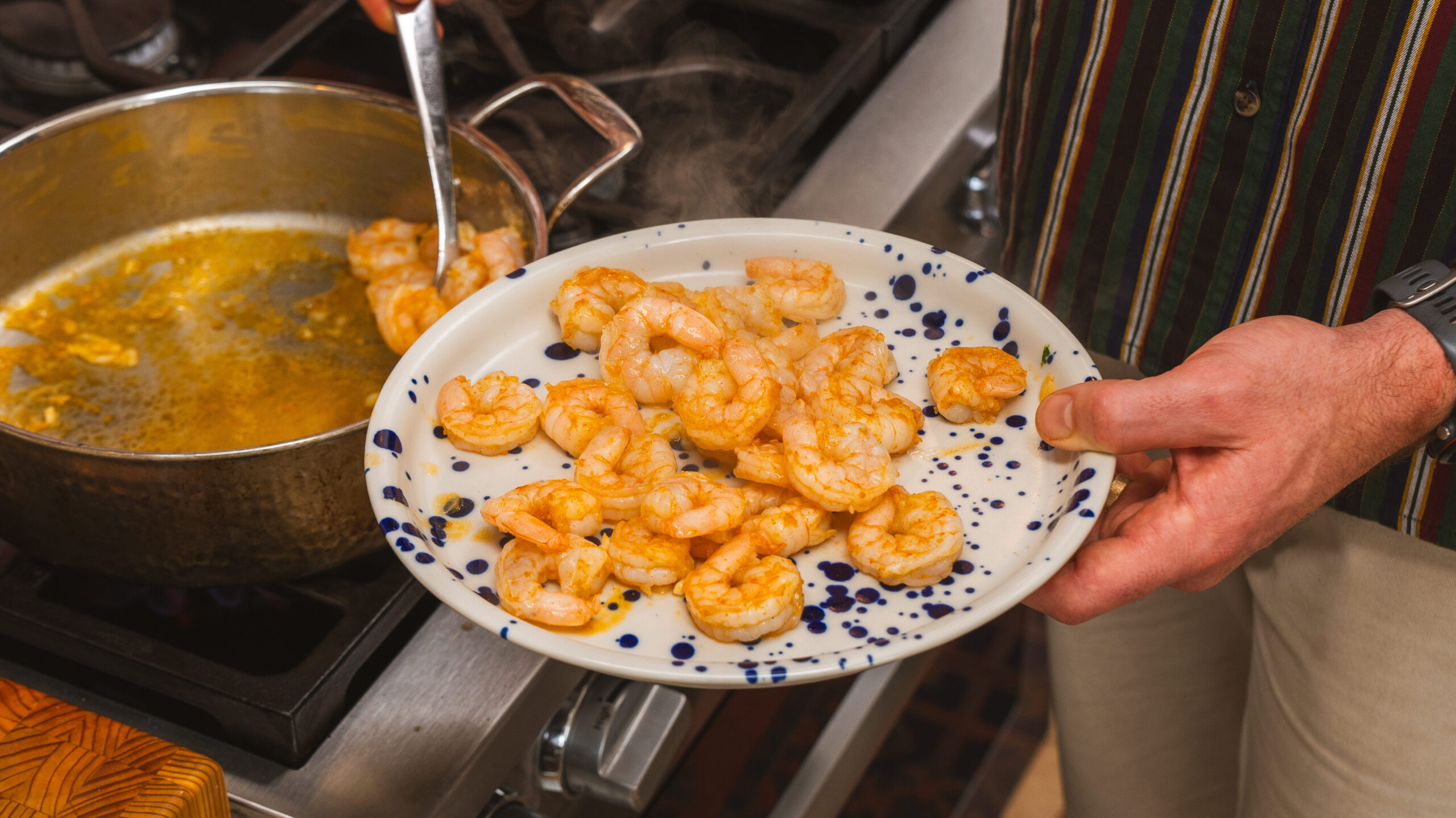 Sautéed shrimp in a plate—the star in this Marry Me Shrimp Pasta recipe