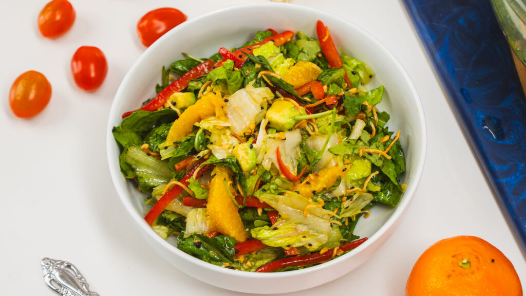 Ramen Noodle Salad in a big bowl.
